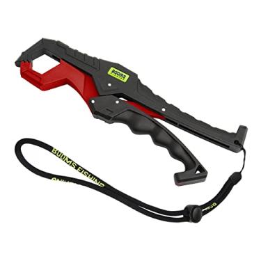 Imagem de Booms Fishing G05 Pegador labial de peixe para água salgada, alicate de plástico de 23,9 cm, ferramenta de pegar peixe com cordão, pegadores de peixe para acessórios de pesca de caiaque, ótimo suporte para peixes pescados, vermelho