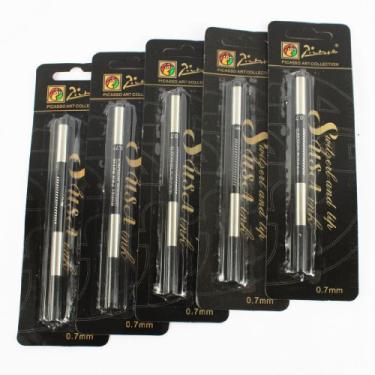 Imagem de Gullor 5 pçs Picasso Rollerball Penrefills 0,7 mm Recargas de tinta de gel preta