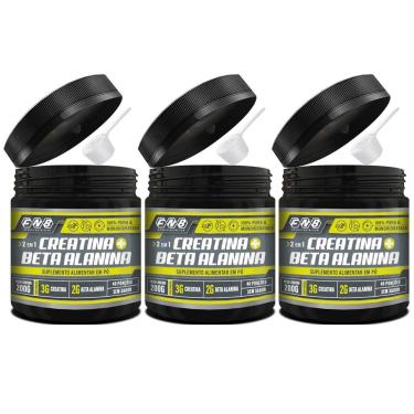 Imagem de 3x Fnb Creatina + Beta Alanina 100% Pura 200g - Flora nativa do Brasil-Unissex