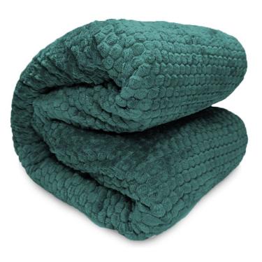 Imagem de Cobertor de Microfibra Casal Corttex Lugano Esmeralda 1,80m x 2,20m