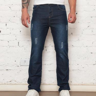 Imagem de Calça Jeans Masculina Reta Escura Tendência-Masculino