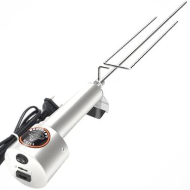 Imagem de BROTHER'S GRILL Espeto Elétrico Master Bivolt Prata, 50 cm, Cabo de Alumínio, Montagem no Chão