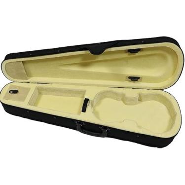 Imagem de Estojo para violino Triângulo profissional de tamanho 1/4 para violino de espuma dura de lona leve, resistente à pressão, à prova d'água e à prova de umidade Estojo para violino portátil com