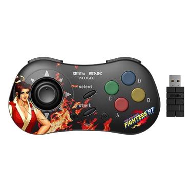 Imagem de 8Bitdo NEOGEO Wireless Controller for Windows, Android, and NEOGEO mini with Classic Click-Style Joystick - Officially Licensed by SNK (Mai Shiranui Edition)