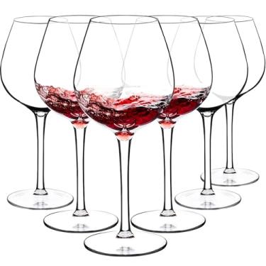 Imagem de Conjunto de 6 taças de vinho de plástico (425 g) | Taças de vinho inquebráveis com haste | 100% livre de Tritan e BPA | Seguro para lava-louças | Incrível para piscina, praia, viagens, piscina,
