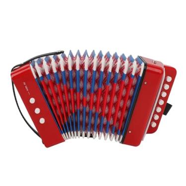 Imagem de Acordeão para Iniciantes Com 7 Teclas e 2 Botões de Baixo Com Fivela de Cinto Instrumento de Educação Musical