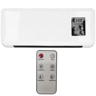 Imagem de Aquecedor Refrigerador Portatil Ventilador Seca Roupa Controle Vento Frio Quente Casa Sala Quarto Escritorio Loja