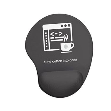 Imagem de Mouse pad Ergon�mico I Turn Coffee Into Code