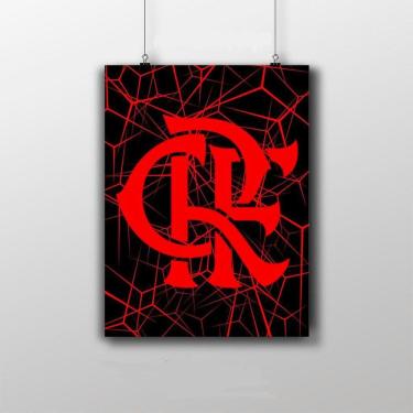 Imagem de Placa Decorativa Fla Wallpaper Quadro Futebol