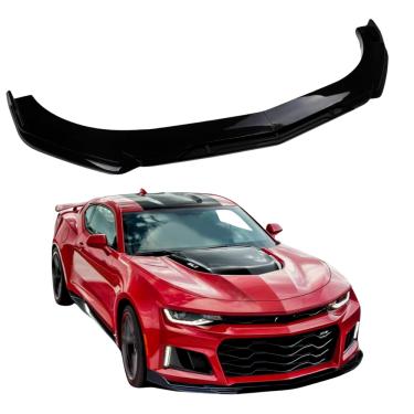 Imagem de Front Lip Veicular regulável Preto Metálico Carro Premium