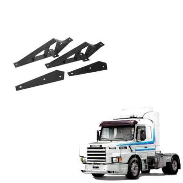 Imagem de Suporte Tapasol Scania 112 Kit 4 Peças 343089 524720 - Borghetti