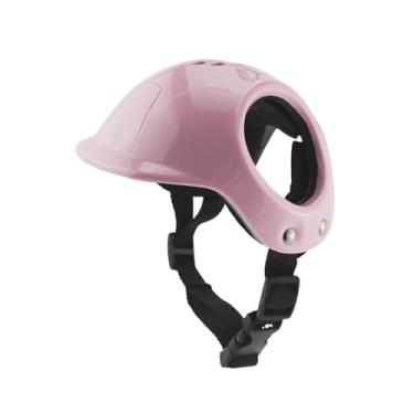 Imagem de Colaxi Capacete para animais de estimação, capacete para cães e gatos, para áreas externas, para yorkshire terrier, Rosa
