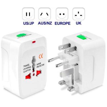 Imagem de Adaptador Internacional Para Tomada Universal Viagem Europeu - BELLATO