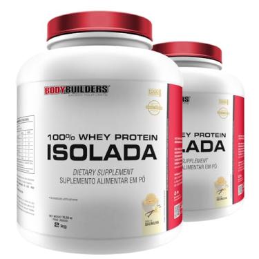 Imagem de Kit 2x Whey Protein 100% Isolada Baunilha 2kg - Bodybuilders