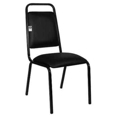 Imagem de Cadeira Empilhável para Hotelaria Linha Hotel Fremon Preto - Design Of