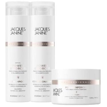 Imagem de Kit Jacques Janine Power Inforcer Shampoo 240ml Condicionador 240ml Má