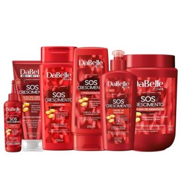 Imagem de Kit Dabelle Tratamento Reconstrução SOS Crescimento Capilar Fortalecim