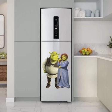 Imagem de Adesivo de Geladeira Shrek e Fiona - Lojinha da Luc Adesivos
