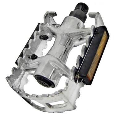 Imagem de Pedal Bicicleta Mtb Alumínio Polido 1/2 Fino Ou 9/16 Grosso - RMA Bici