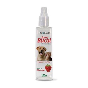 Imagem de Spray Bucal Pet Clean Morango para Cães e Gatos 120ml
