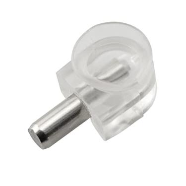 Imagem de Maxmoral Pino de suporte de prateleira de 5 mm 20 peças de plástico transparente 5 mm pinos de prateleira de armário de cozinha