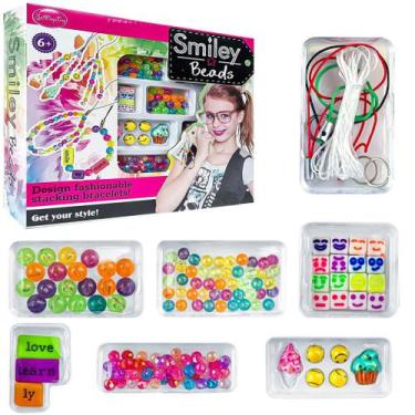 Imagem de Kit Montar Pulseiras Miçangas Infantil Acessórios Bijuterias - Unitoys