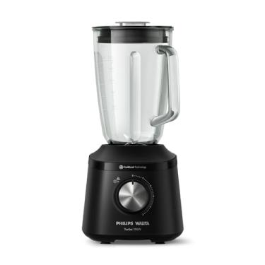 Imagem de Philips Walita, Liquidificador Série 3000 Turbo, 110V, Preto, Jarra de Vidro 700W - HR2272/91