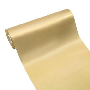 Imagem de Simplegoal Fita de cetim dourada champanhe 25 cm tecido grande fita de seda para embrulho de presente kit de cerimônia de corte grande abertura cadeira faixa mesa cabelo carro laços costura artesanato