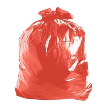 Imagem de Saco Vermelho Para Lixo 60 Litros (100 Unds) Coleta Seletiva - HIGIPAC