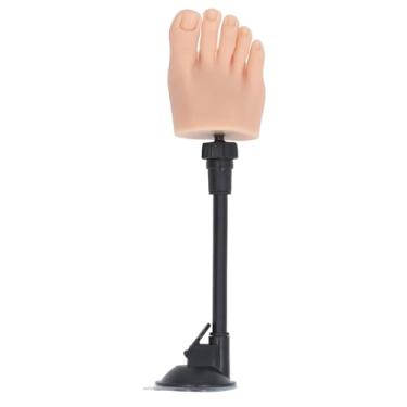 Imagem de Modelo de pé Flexível para Prática de Unhas de Silicone Com Suporte, pé de Treinamento de Unhas de Alta Simulação Realista para Salão de Beleza, Modelo de Prática de Unhas do (Pé