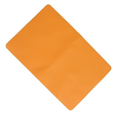 Imagem de Tapete de Unhas Laranja, Couro Macio de Dupla Face à Prova D'água, Protege Sua Mesa e Penteadeira de Manchas e Respingos, Adequado para Salão de Beleza ou Uso Doméstico, ótimo