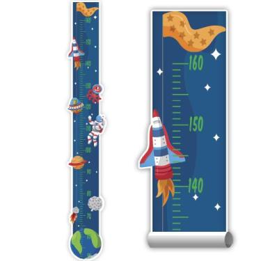 Imagem de Adesivo Parede Régua Crescimento Astronauta Foguete - SHD Soleil Home 