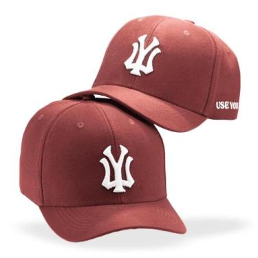 Imagem de Boné 6 Gomos Original Use Young Masculino Feminino Varias Cores, Bordô
