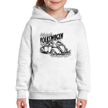 Imagem de Moletom Infantil Fusca - Foca na Moda, Branco, 12