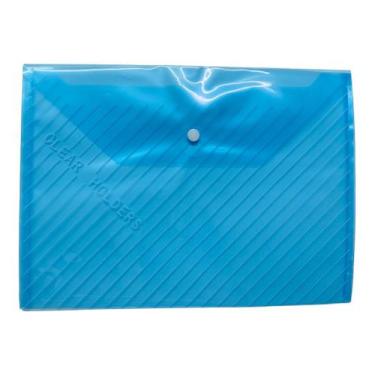 Imagem de Kit 5 Pasta de Documentos com Botão Lisa PLASTICO NS-3782 - NOVO SECUL