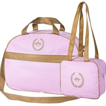 Imagem de Kit Bolsa Maternidade Basic Rosa 2 Peças P e G - Talismã