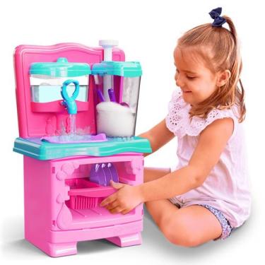 Imagem de Super Pia Brinquedo Lava Louça de Verdade Infantil - Cardoso - Cardoso