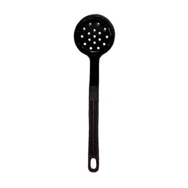 Imagem de Escumadeira Talher Em Nylon Cozinha Utensílio Preto 28Cm - Talheres Ju