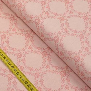 Imagem de Tecido Estampado para Patchwork - Floral Espanha : Arcos De Flores Ros