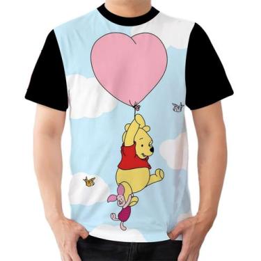 Imagem de Camiseta Camisa Ads  Ursinho Pooh e Leitão Amizade 2 - Fabriqueta, G