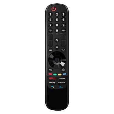 Imagem de PERFASCIN AKB76039901 MR22GA Controle remoto de substituição de voz compatível com LG Smart TV 65UQ7050ZUD OLED77Z2PUA 55UQ7570PUJ OLED48A2PUA 55UQ7050ZUD 55LX1QPUA 55QNED85UQA 75UQ75UQ75UQA 050ZUU. D