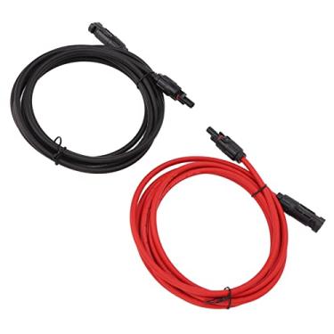 Imagem de Cabo de Extensão Solar P 6mm2 PPE Fio de Painel Solar Isolado de Cobre A para Fotovoltaico RV 4m / 13,1 Pés Fabricado Este Fio de Painel Garante Excentricidade Uni Cabo de