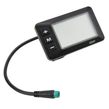 Imagem de Display GD01 para Bicicleta Elétrica, Medidor LCD de 36V 48V Com Interface à Prova D'água, Display de Velocidade Em Tempo Real, Adequado para Guiador de 22,2 Mm, Revestimento de