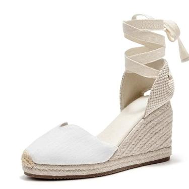 Imagem de U-lite Plataforma feminina, Tela branca V - 7,6 cm, 35 BR