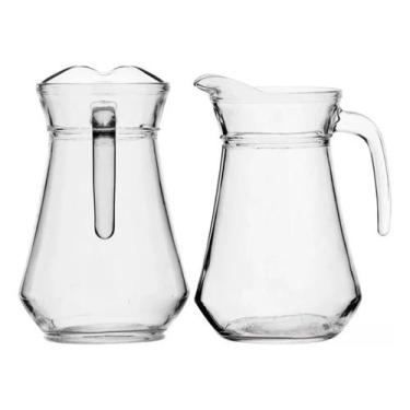Imagem de Kit 2 jarras de vidro com tampa 1.6 litros para suco agua - Original