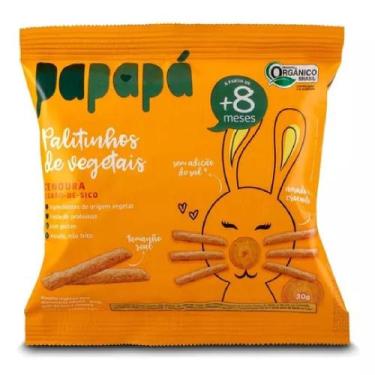 Imagem de Biscoito Infantil Papapá Orgânico Cenoura Palitinhos 20g