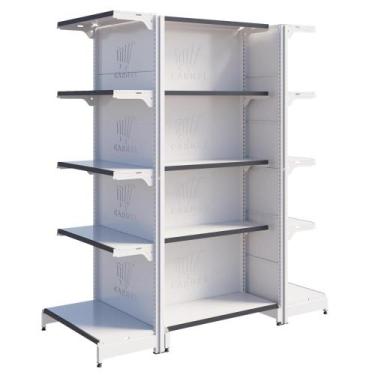 Imagem de Gôndola Fit Centro 2 Pontas 1 Inicial 1,70m Expositor De Mercadoria Am