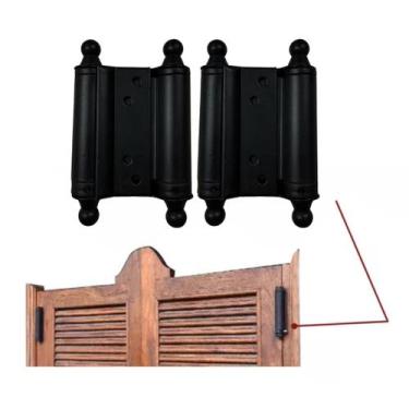 Imagem de Par Dobradiça Inox Porta Vai E Vem Bang Bang 4 Pol. 7,5cm - Mixso