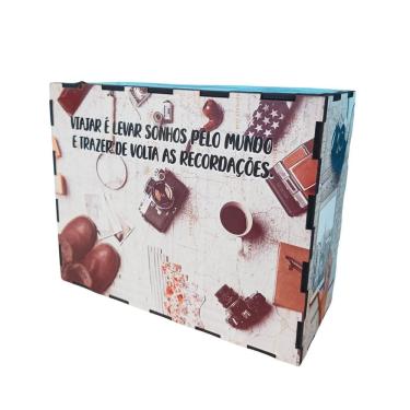 Imagem de Cofre Desafio Nossa Viagem Dos Sonhos Em Mdf Junte 40 Mil