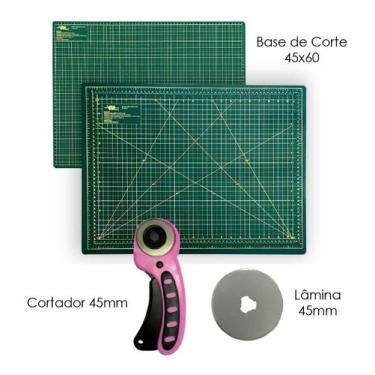 Imagem de Base De Corte Para Patchwork Artesanato Placa Mesa 60x45 Cortador Circ